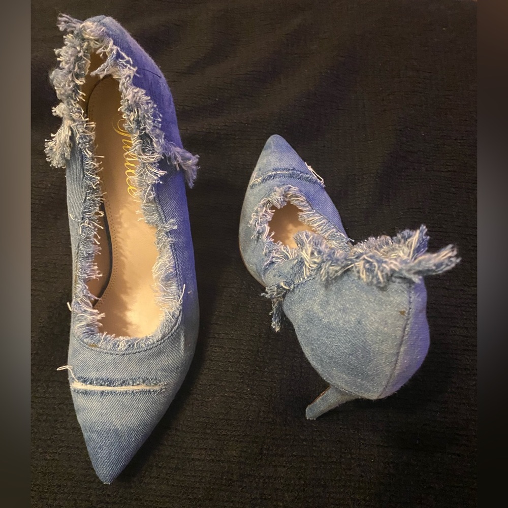 Jean heels size 7